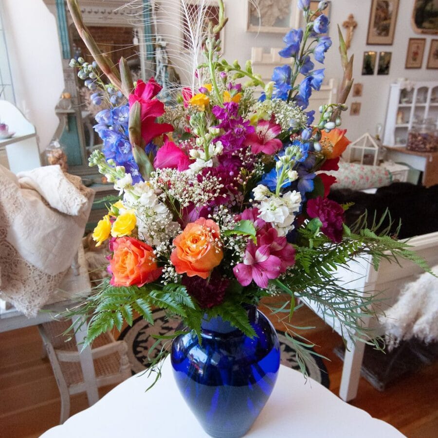 Sympathy - Never Forgotten Vase Arrangement - $100